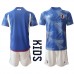 Cheap Japan Home Football Kit Children World Cup 2022 Short Sleeve (+ pants)